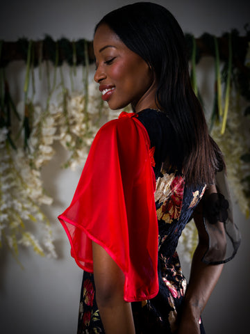 Dual-Tone Sheer Detachable Sleeves muti color