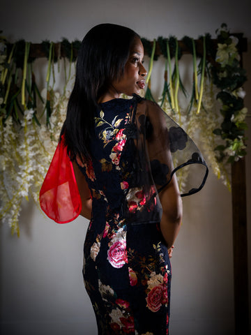 Dual-Tone Sheer Detachable Sleeves muti color