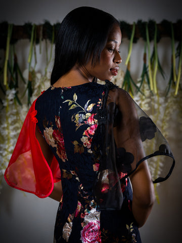 Dual-Tone Sheer Detachable Sleeves muti color
