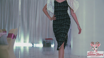 Embroidered Sheer Attachable Puff Sleeves